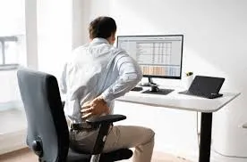 Close view of structured desk setup